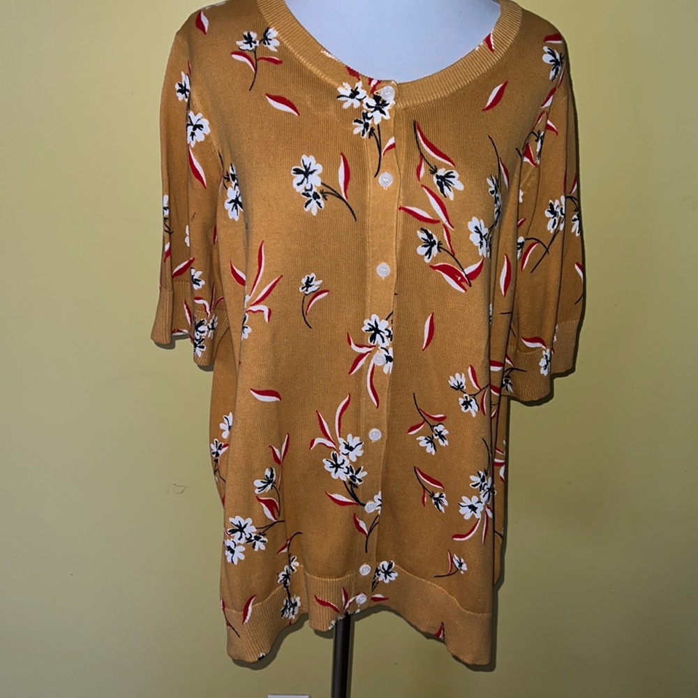 NWOT Short Sleeve Light Knit Sweater